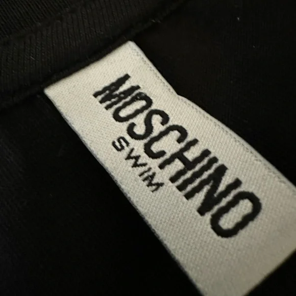Moschino designer new black swim shirt L - Picture 6 of 7